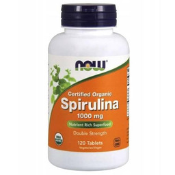 NOW Foods Spirulina 1000mg, 120 tabletek