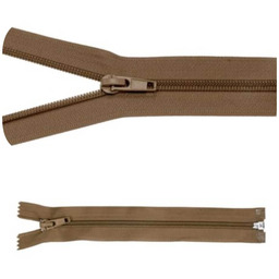 Zamek błyskawiczny #5 Rozdzielczy 30cm Kawa 5szt