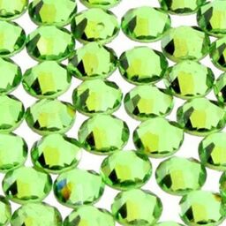 Cyrkonie do paznokci szklane SS3 Peridot ok.50 szt