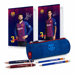 WYPRAWKA ZESTAW SZKOLNY FC BARCELONA 8EL. PIÓRNIK ZESZYT