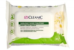 Cleanic Papier toaletowy nawilżany z ekstraktem z rumianku