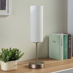 Lampa stołowa Felice Lindby, biały / opal, salon