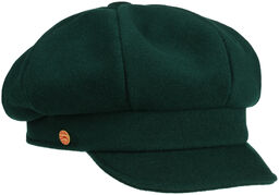 Women s Newsboy Cap by Mayser, ciemnozielony, cm