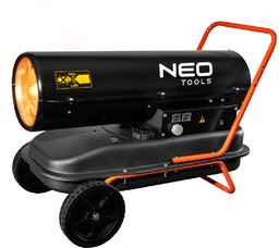 Nagrzewnica olejowa 30kW, zbiornik 34l, kółka