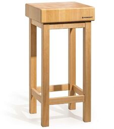 FORGAST Kloc masarski drewniany 40x50x20 cm na podstawie