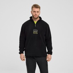 Duża Bluza Męska Czarna Polarowa 43705 NORTH 56