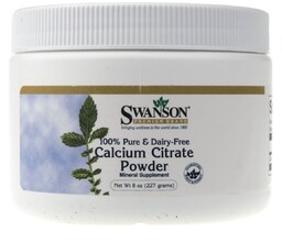 Suplement diety, Cytrynian wapnia w proszku SWANSON, 227