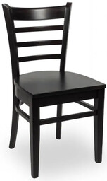 Elior Drewniane krzesło restauracyjne wenge - Agdo 3X