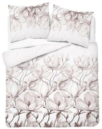 Pościel satynowa 220x200 Home Satin 590 pudrowa biała