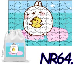 PUZZLE 70 EL. UKŁADANKA PREZENT KRÓLIK MOLANG +