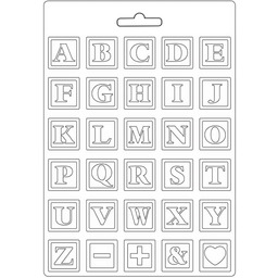 Stamperia - miękka forma - Alfabet Daydream