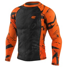 Extreme Hobby Rashguard Długi Rękaw Neo Pomarańczowa