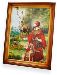 Obraz Święty Hubert - 47x37