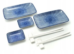 Komplet do sushi dla 2 osób Tokusa Blue