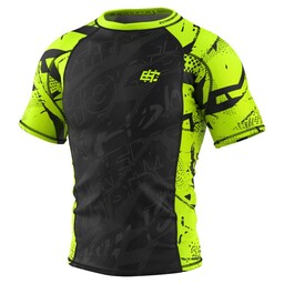Extreme Hobby Rashguard Krótki Rękaw Neo Limonkowy