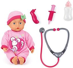 Bayer Design 93378AA Lalka lekarza z dźwiękami dziecka,