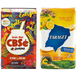 Zestaw Yerba Mate CBSe Energia Guarana + Taragui