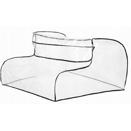 Caretero Folia Przeciwdeszczowa na Wózek Spacerowy Głęboki 2332