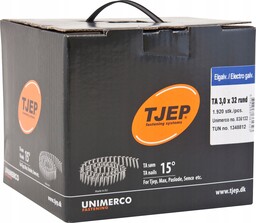 Gwoździe Papowe Bębnowe Tjep 3,0X32 Ring 1920szt