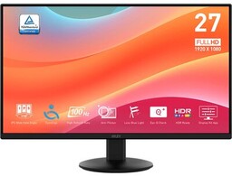 MSI Monitor Pro MP272L 27" 1920x1080px IPS 100Hz