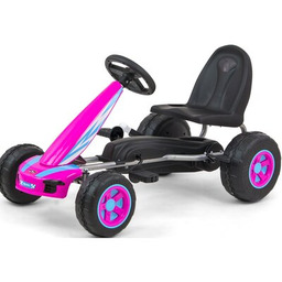 MILLY MALLY Gokart na pedały Viper Różowy