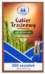 Cukier trzcinowy saszetki 200szt.