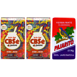 Zestaw Yerba Mate CBSe Energia Guarana + Pajarito
