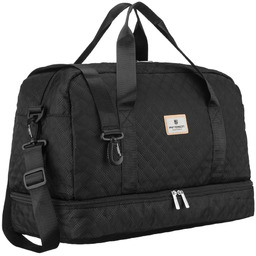 Sportowa, treningowa torba w czarnym kolorze wykonana