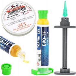 Cyna Z Bizmutem Niskotopliwa Cynel 138° Zestaw Flux