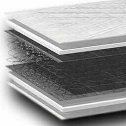 Materac sprężynowy 140x200 bonellowy Premium Twardy pianka elastyczna