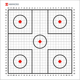 Naklejka termiczna tarcza do przystrzeliwania termowizji HIKMICRO by