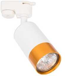 Reflektor szynowy GU10 biało złoty KLEMENS system szynowy