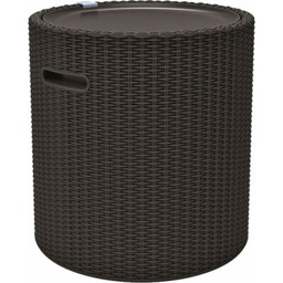 KETER Stolik Cool Stool 230904 ze schowkiem Brązowy