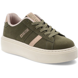 Big Star Zielone Sneakersy Stylowe Obuwie Damskie