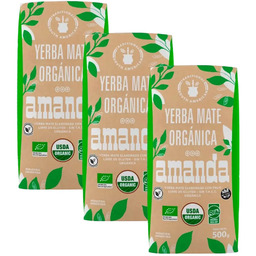 Zestaw Yerba Mate Amanda Bio Organica (Organiczna) 3x500g