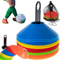 Pachołki Treningowe Piłkarskie Grzybki do Piłki Nożnej Elastyczne