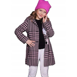 Małami Przejściowy Płaszczyk Pepitka Róż 134 140