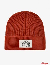 Jack Wolfskin Czapka Zimowa Badge Beanie - Rust