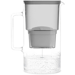 Wessper D2 Borosilicate AquaMax, szklany dzbanek filtrujący, szary,