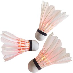 ENERO LOTKA BADMINTON Z PIÓR 3 SZT LED