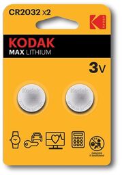 Kodak MAX BATERIA guzikowa LITOWA CR2032 2szt CR