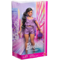 Lalka Barbie Deluxe Style Fioletowy top i szorty