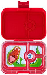 Średni prostokątny lunchbox Yumbox Panino - wow red