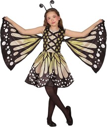 FIESTAS GUIRCA Kostium Cudowny Motyl Dziewczyna - Żółta