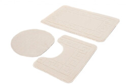 Edinos Kremowy antypoślizgowy komplet dywaników łazienkowych D1-R48