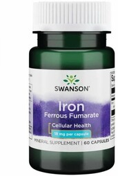 SWANSON Iron Ferrous Fumarate 18 mg (60 kaps.)