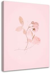 Obraz, Minimalistyczny różowy kwiat 40x60
