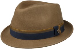 Kapelusz Wełniany Donmalo Trilby by Lierys, brązowy, cm