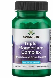 SWANSON Triple Magnesium complex 400 mg (30 kaps.)