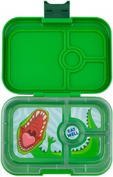 Średni prostokątny lunchbox Yumbox Panino - jurassic green
